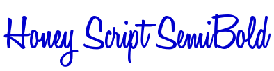 Honey Script SemiBold fuente